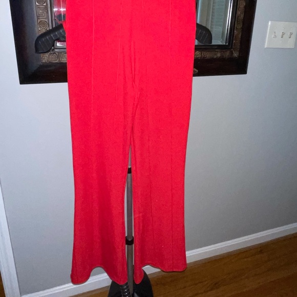 Red hot two piece pant set - Picture 2 of 8